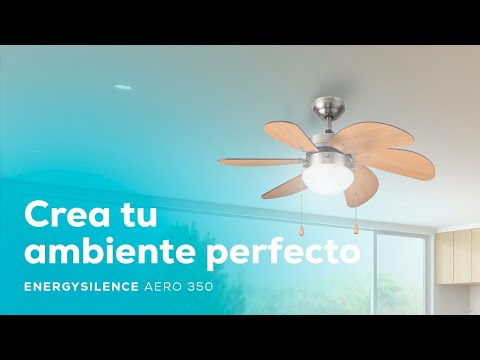 EnergySilence Aero 350. Ventilador de Techo con Luz de 50 W